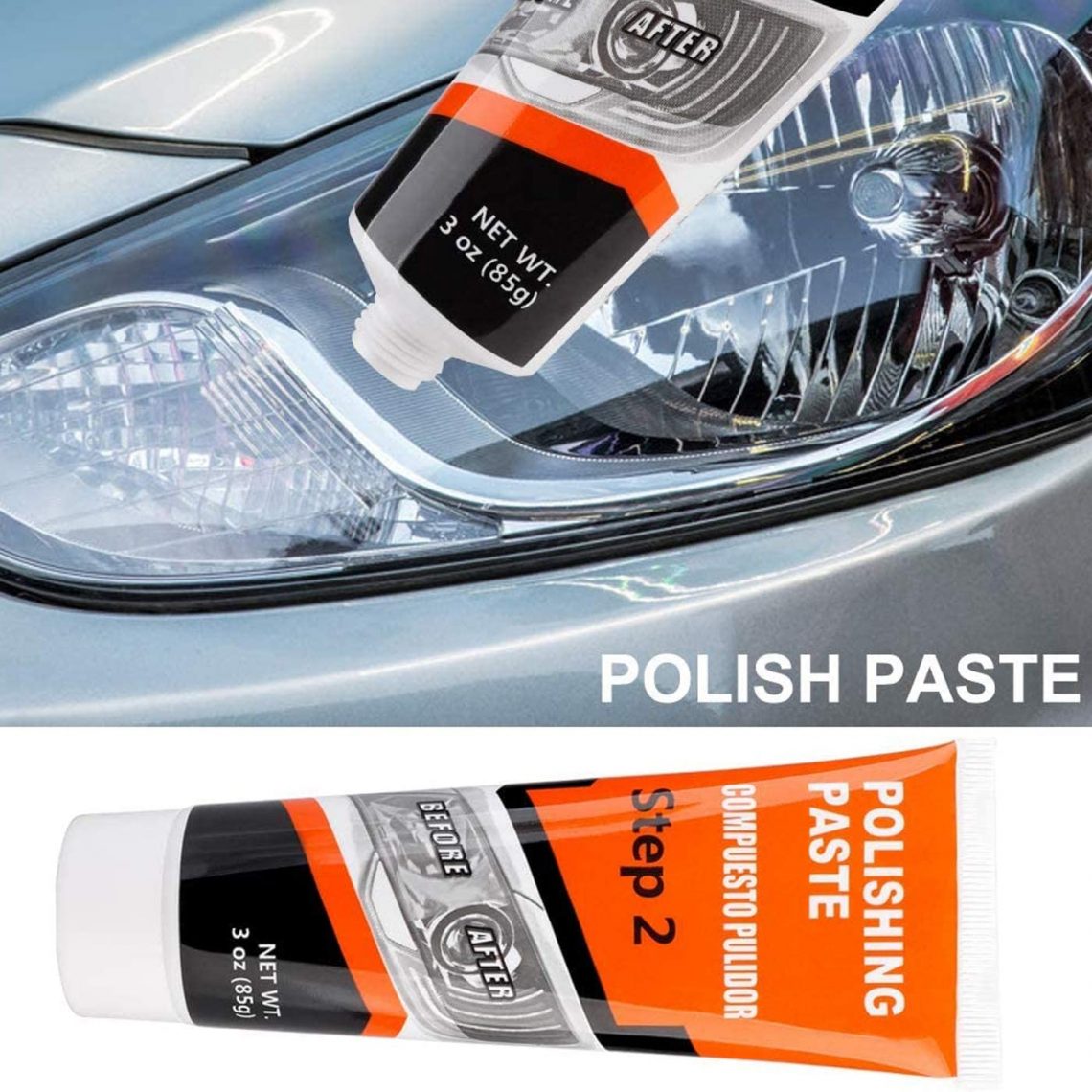 Kit De Rénovation Phares ATG - Polish, Vernis Et Nettoyant Pour Phares De Voiture