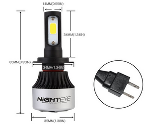 Avis ampoules H7 LED puissantes NightEye
