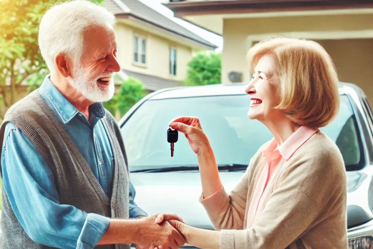 Don de voiture par une personne âgée